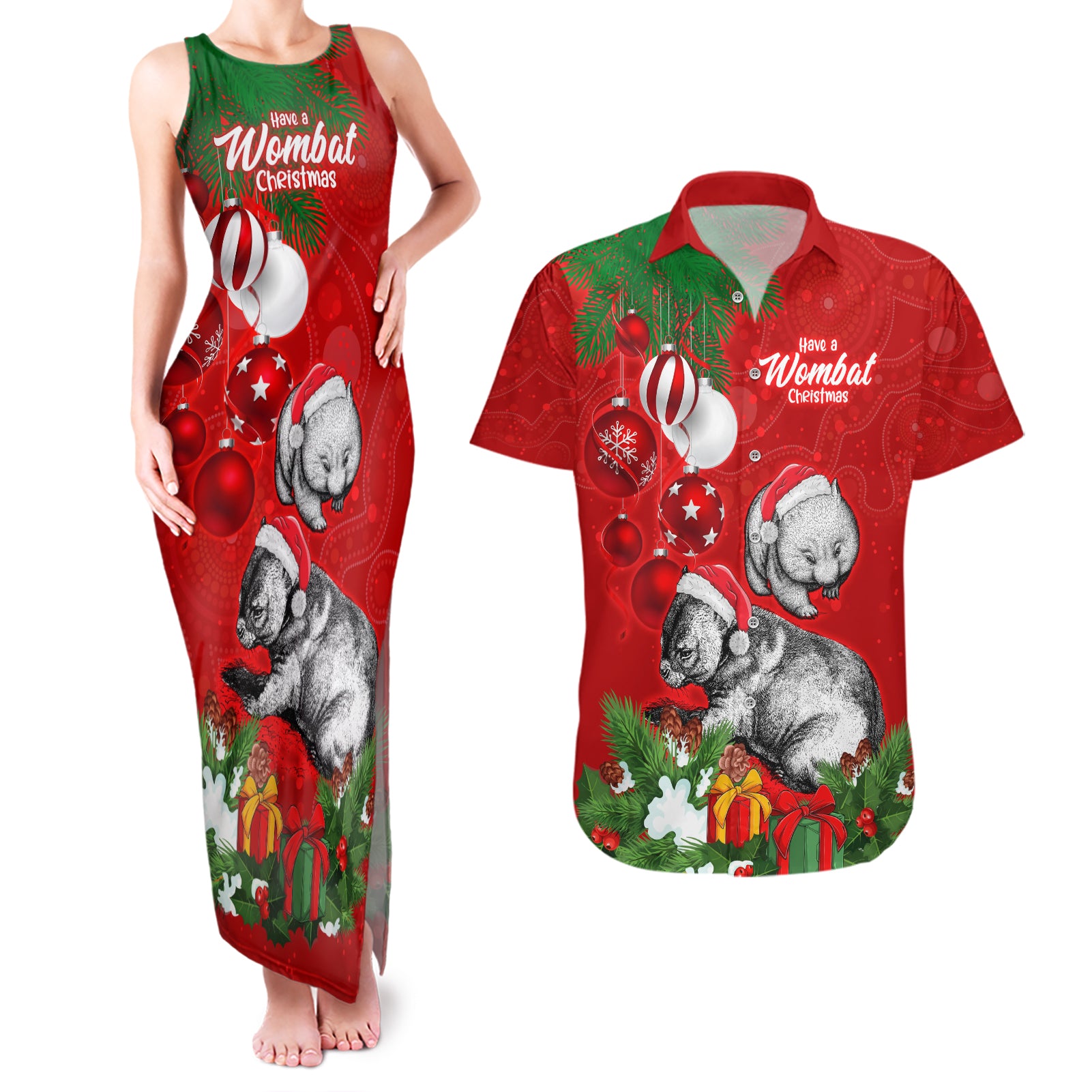 wombat-lover-couples-matching-tank-maxi-dress-and-hawaiian-shirt-australia-merry-christmas-aboriginal