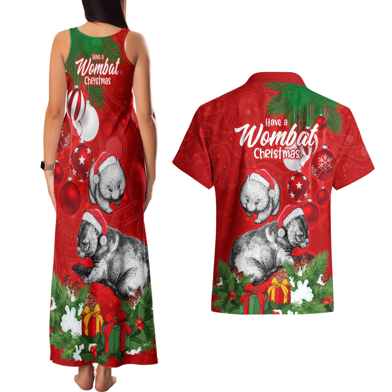 wombat-lover-couples-matching-tank-maxi-dress-and-hawaiian-shirt-australia-merry-christmas-aboriginal