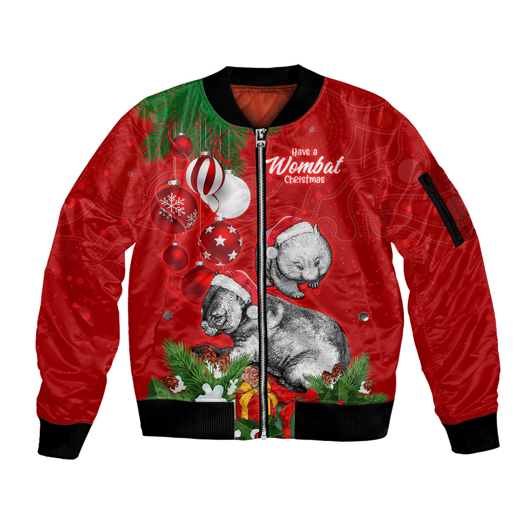 wombat-lover-sleeve-zip-bomber-jacket-australia-merry-christmas-aboriginal