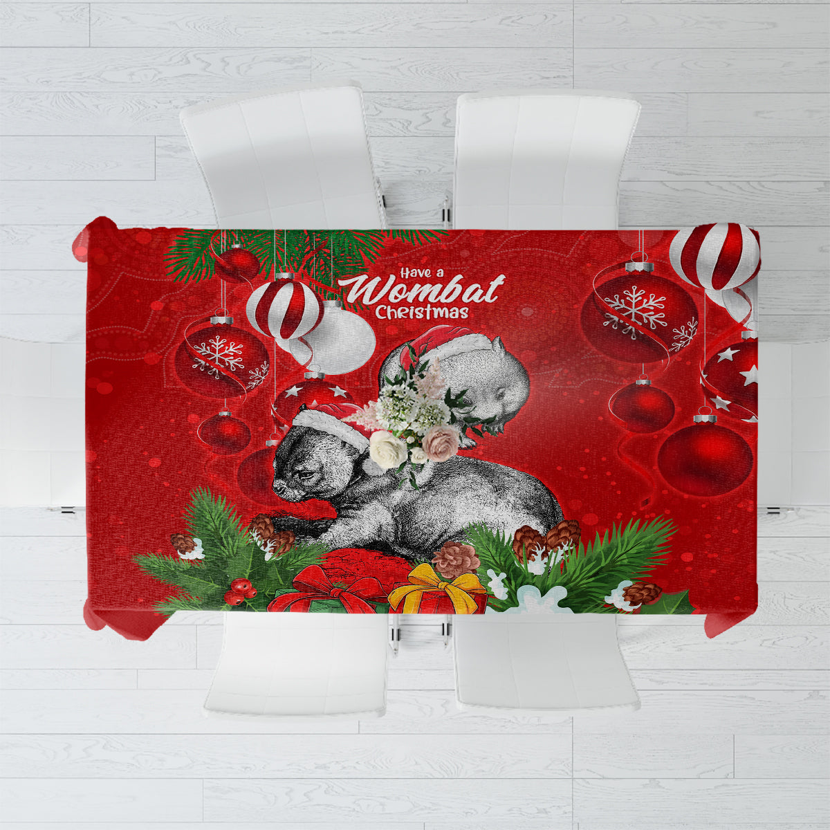 wombat-lover-tablecloth-australia-merry-christmas-aboriginal