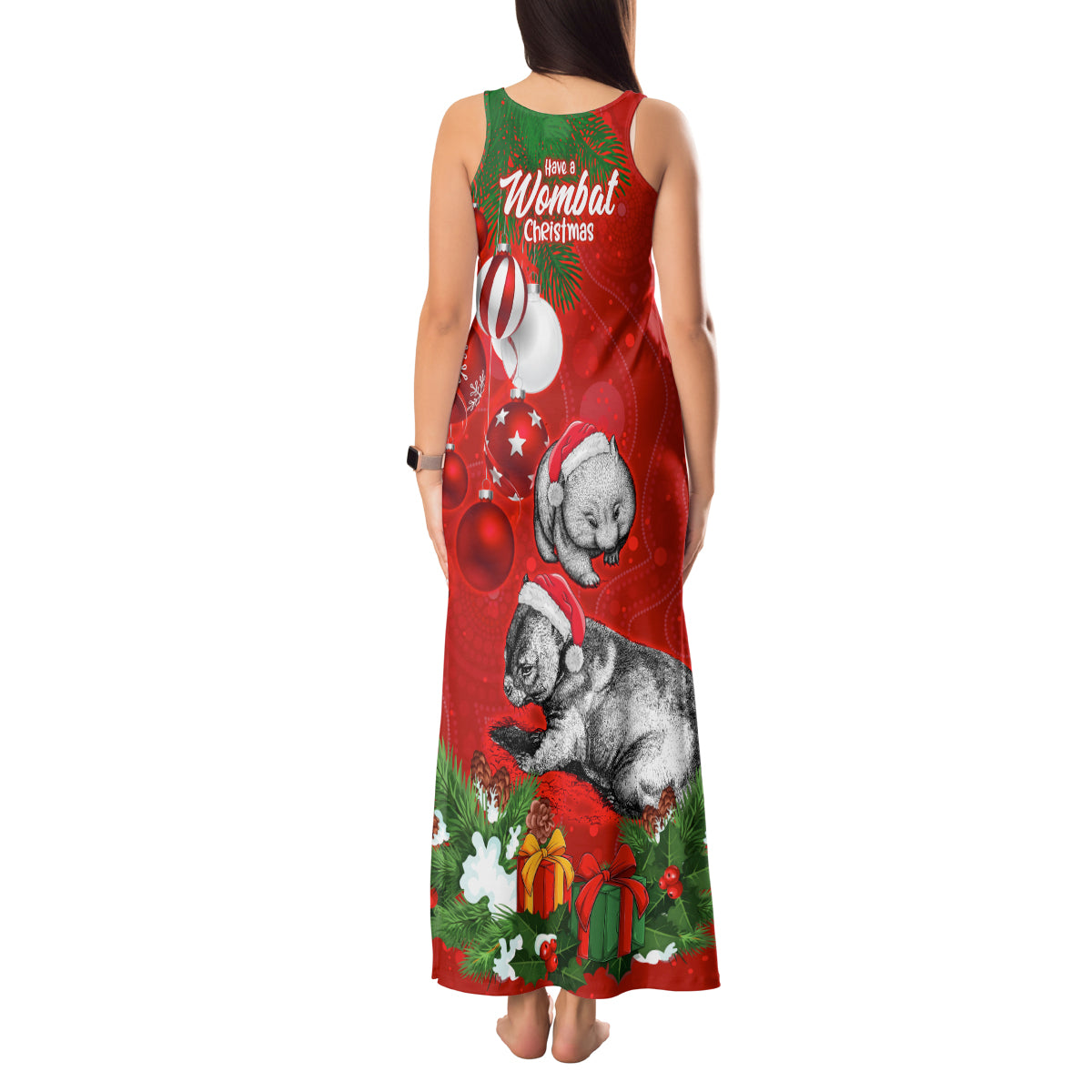 wombat-lover-tank-maxi-dress-australia-merry-christmas-aboriginal