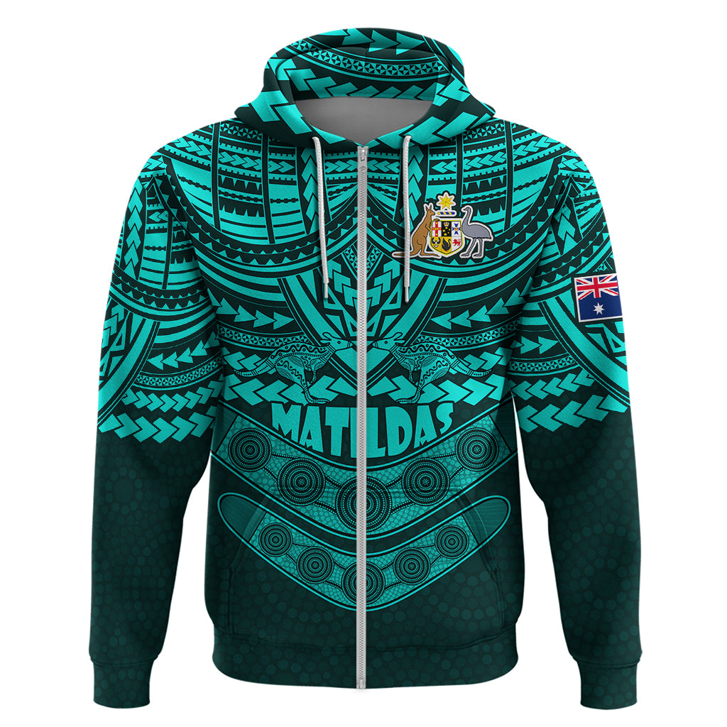 matildas-soccer-hoodie-polynesian-and-aboriginal-turquoise-vibe