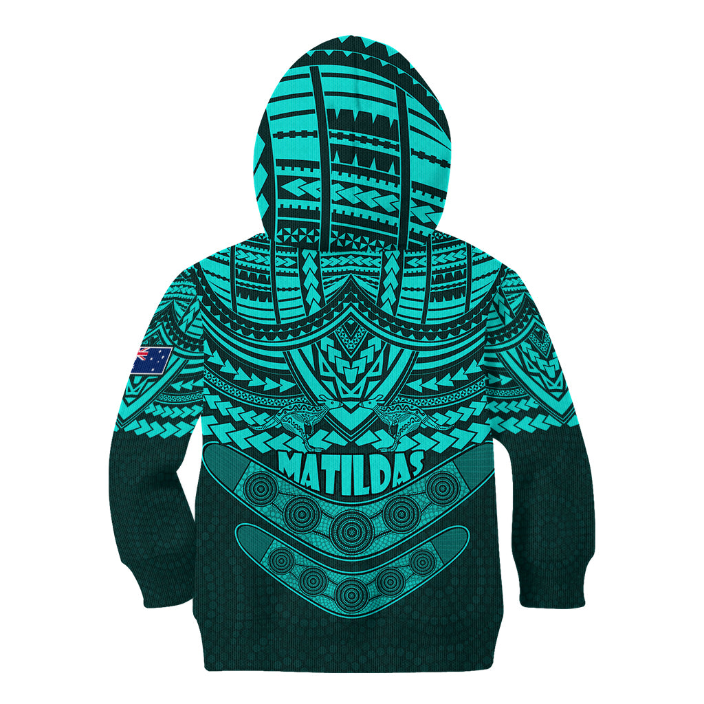 matildas-soccer-kid-hoodie-polynesian-and-aboriginal-turquoise-vibe