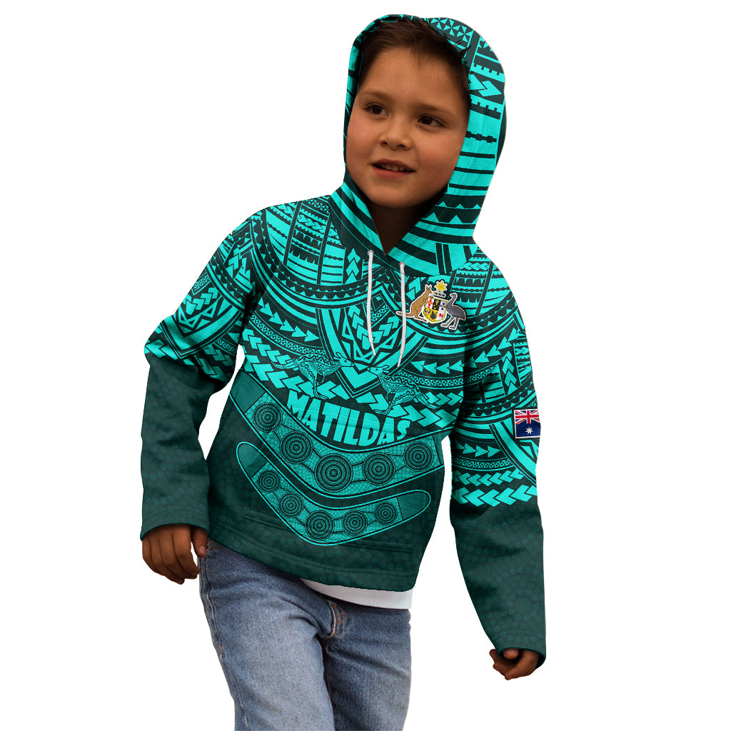 matildas-soccer-kid-hoodie-polynesian-and-aboriginal-turquoise-vibe