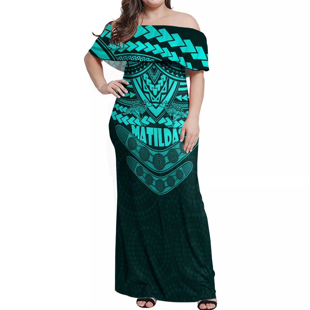 matildas-soccer-off-shoulder-maxi-dress-polynesian-and-aboriginal-turquoise-vibe