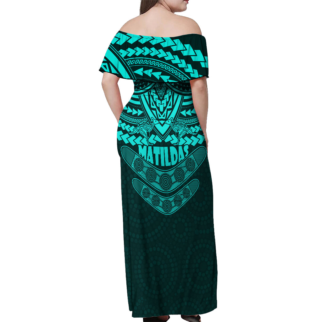 matildas-soccer-off-shoulder-maxi-dress-polynesian-and-aboriginal-turquoise-vibe