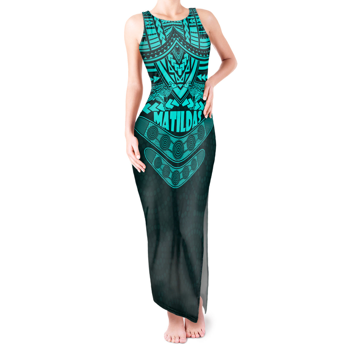 matildas-soccer-tank-maxi-dress-polynesian-and-aboriginal-turquoise-vibe