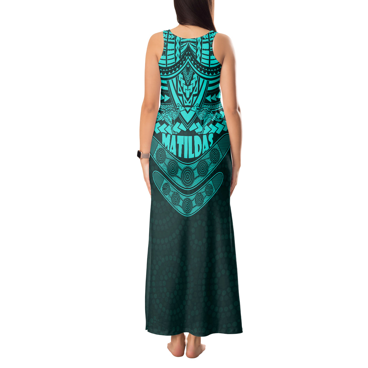 matildas-soccer-tank-maxi-dress-polynesian-and-aboriginal-turquoise-vibe