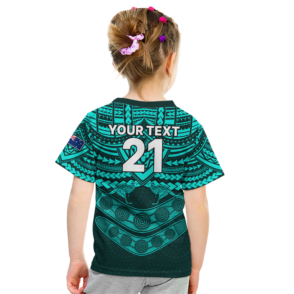 custom-matildas-soccer-kid-t-shirt-polynesian-and-aboriginal-turquoise-vibe