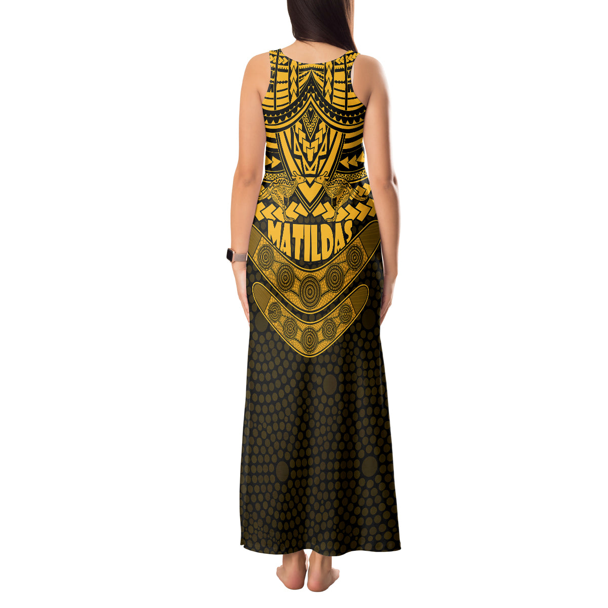 matildas-soccer-tank-maxi-dress-polynesian-and-aboriginal-gold-vibe