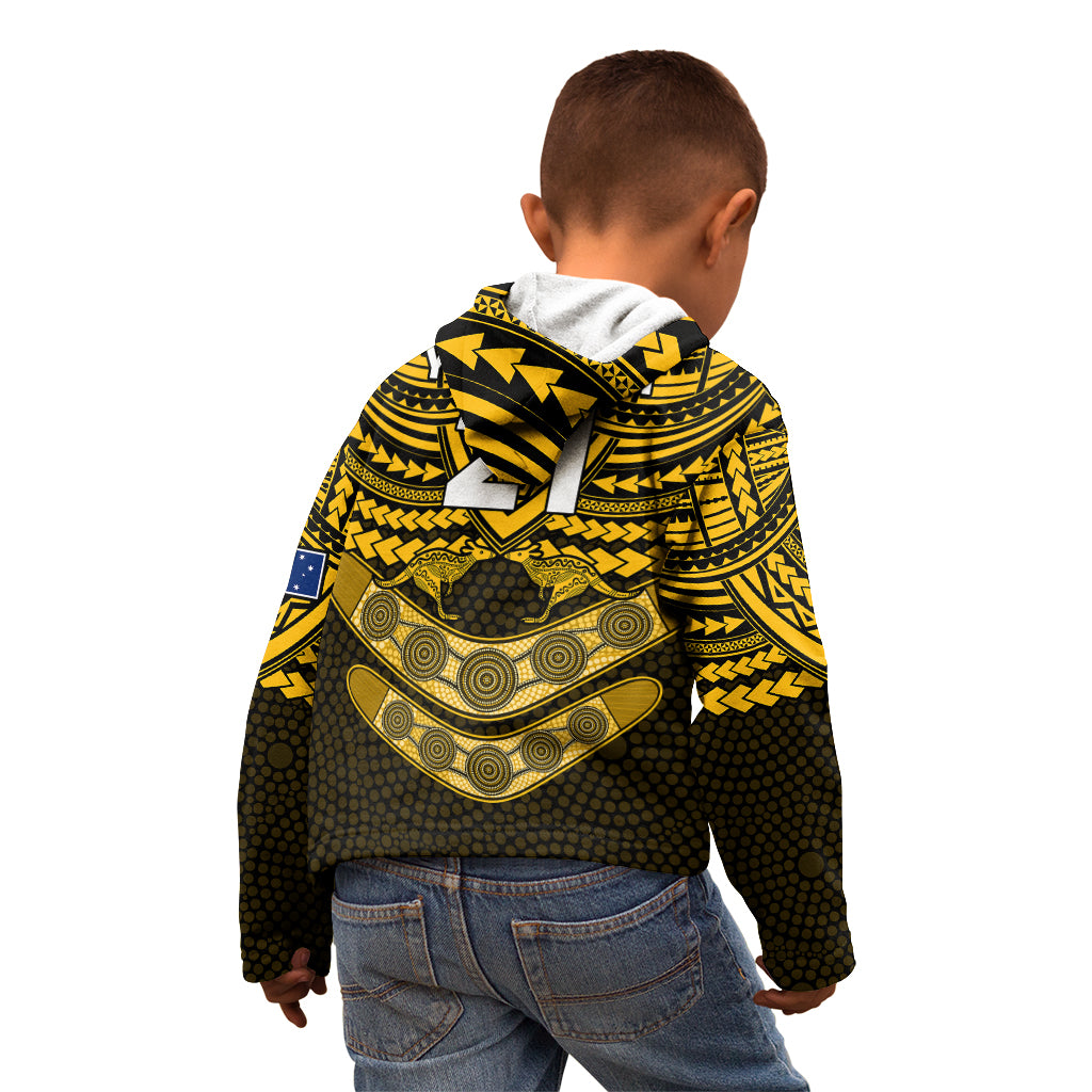 custom-matildas-soccer-kid-hoodie-polynesian-and-aboriginal-gold-vibe