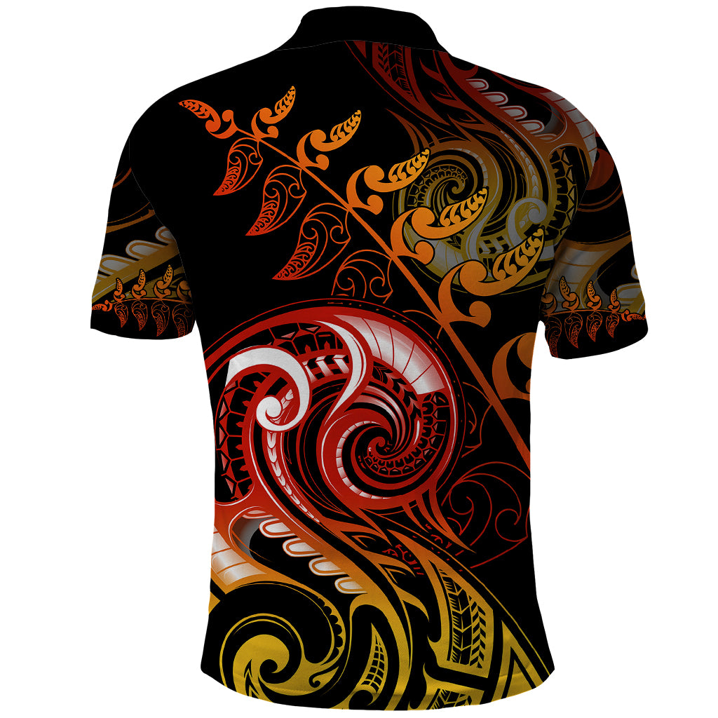 new-zealand-polo-shirt-aotearoa-wisdom-face-maori-fern-tattoo-arty