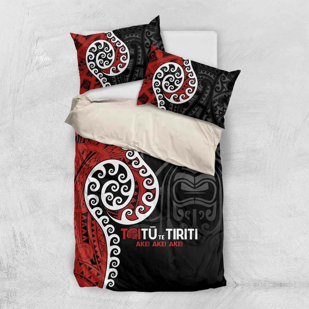 Honour The Treaty New Zealand Bedding Set Toitu Te Tiriti Ake!Ake!Ake!