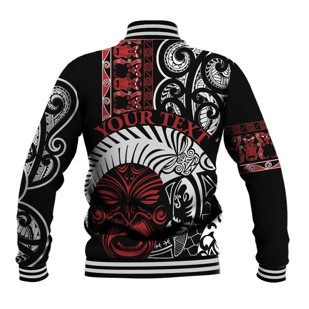 Honour The Treaty New Zealand Personalised Baseball Jacket Toitu Te Tiriti Indigenous Maori Face