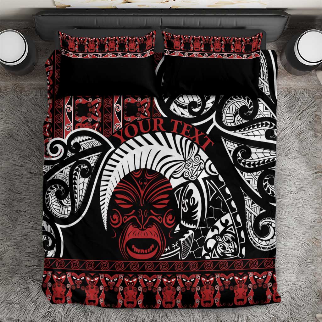 Honour The Treaty New Zealand Personalised Bedding Set Toitu Te Tiriti Indigenous Maori Face