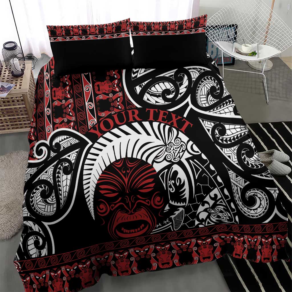 Honour The Treaty New Zealand Personalised Bedding Set Toitu Te Tiriti Indigenous Maori Face