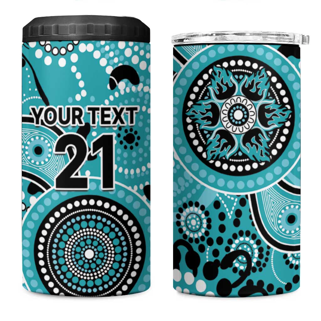 Heat Cricket Custom 4 in 1 Can Cooler Tumbler Australian Aboriginal