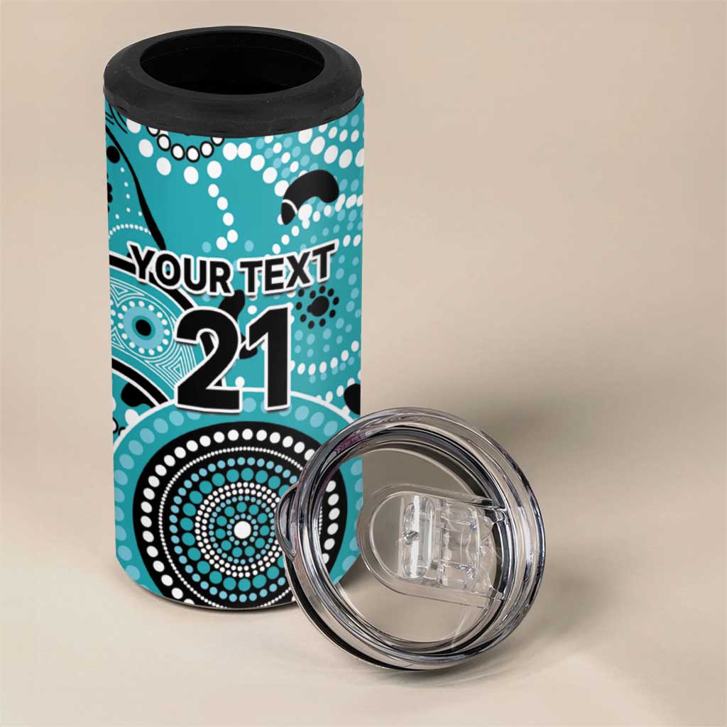 Heat Cricket Custom 4 in 1 Can Cooler Tumbler Australian Aboriginal