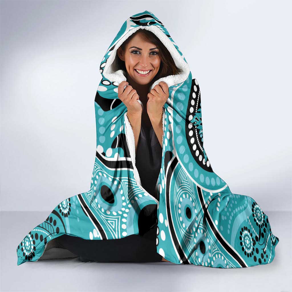 Heat Cricket Custom Hooded Blanket Australian Aboriginal