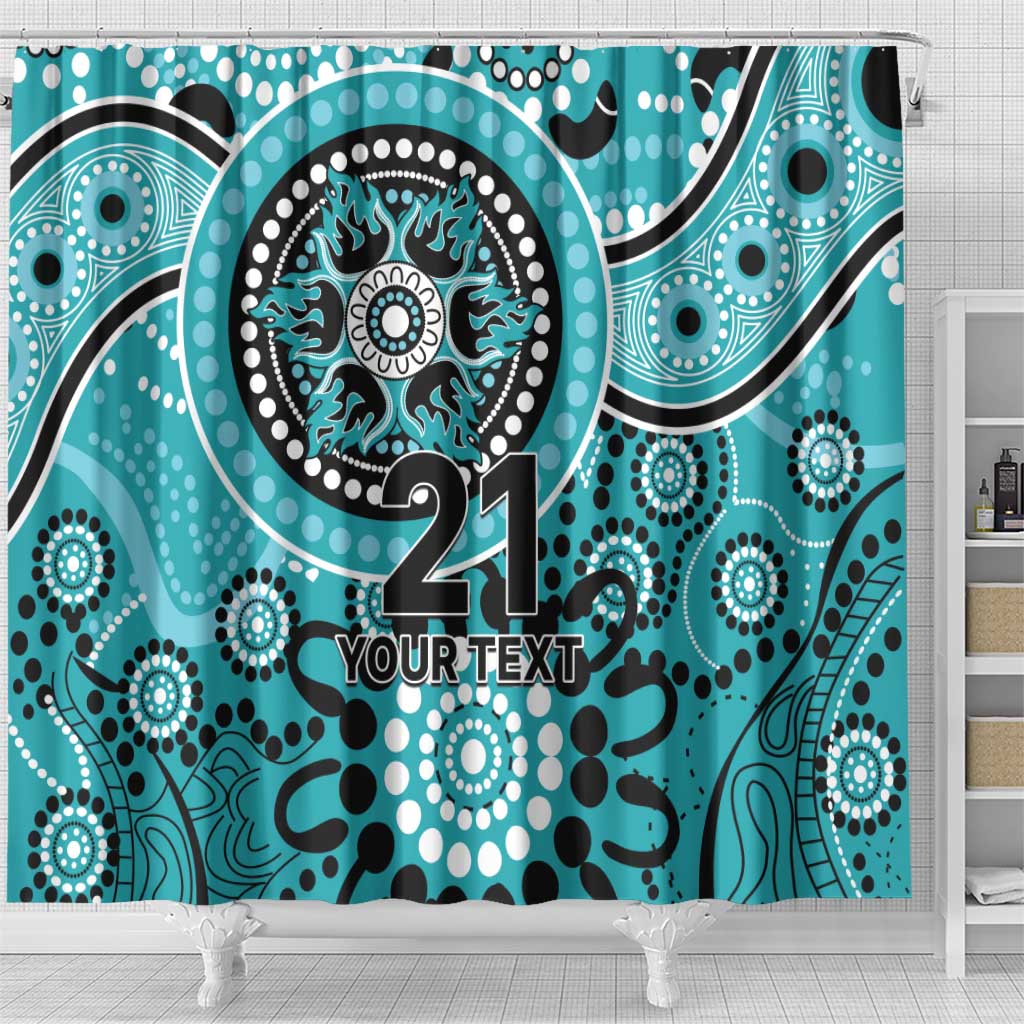 Heat Cricket Custom Shower Curtain Australian Aboriginal