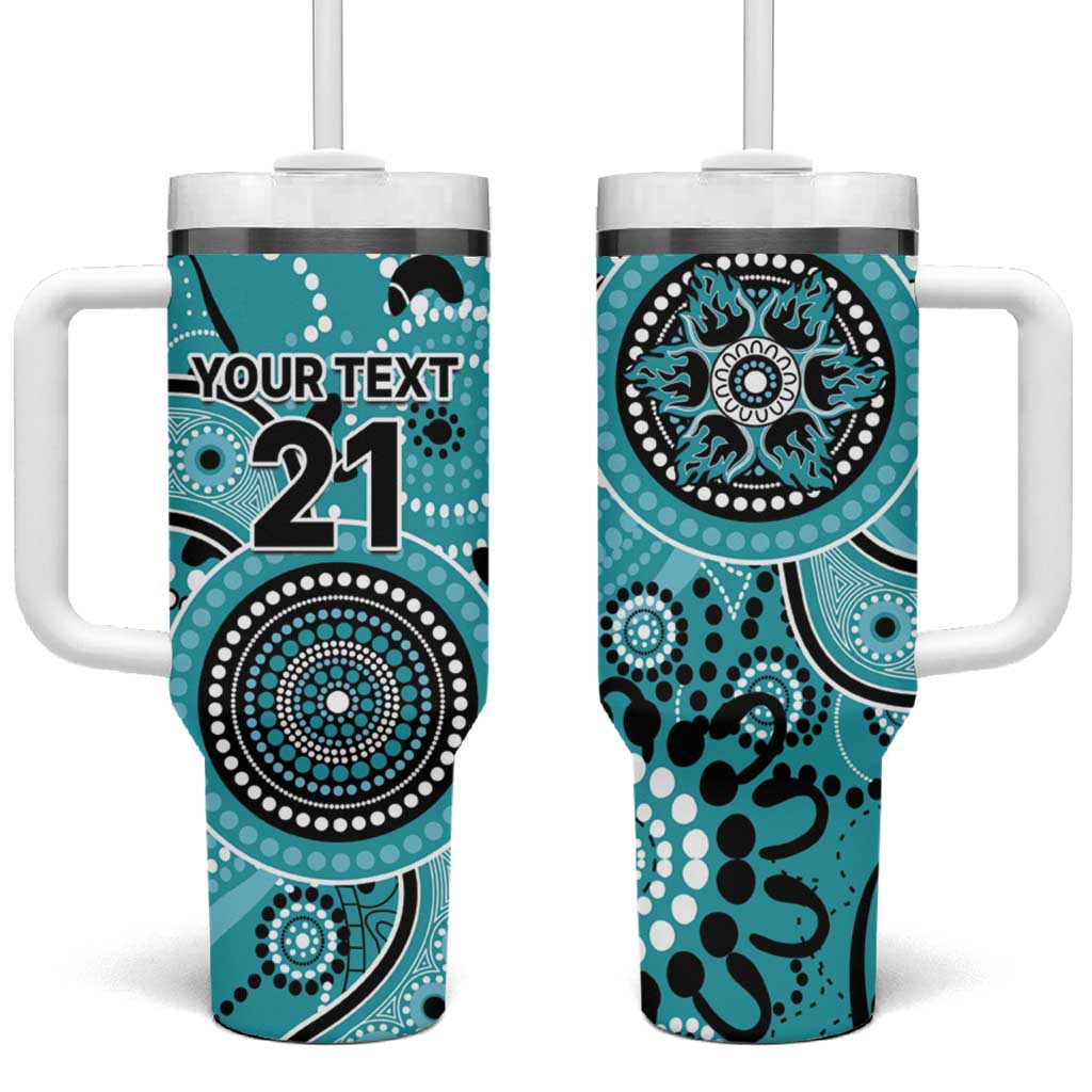 Heat Cricket Custom Tumbler With Handle Australian Aboriginal