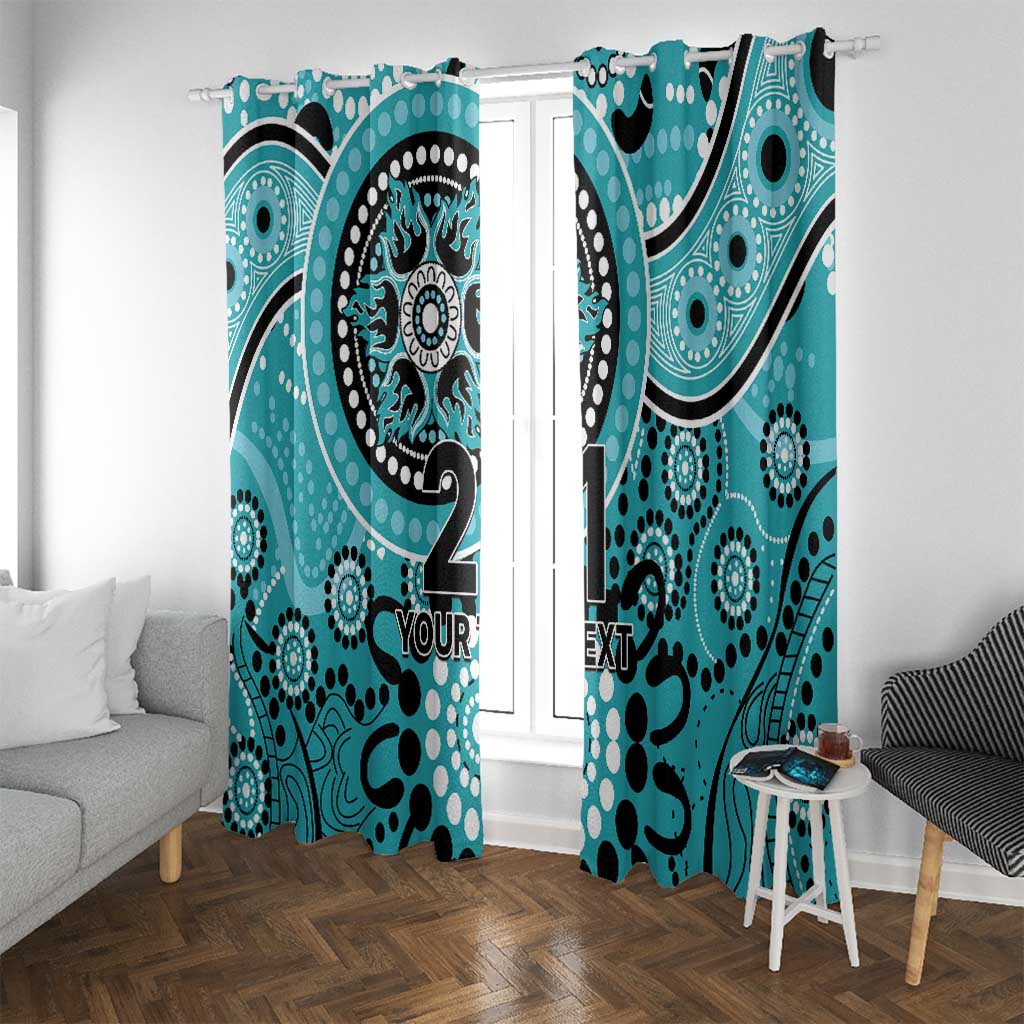 Heat Cricket Custom Window Curtain Australian Aboriginal