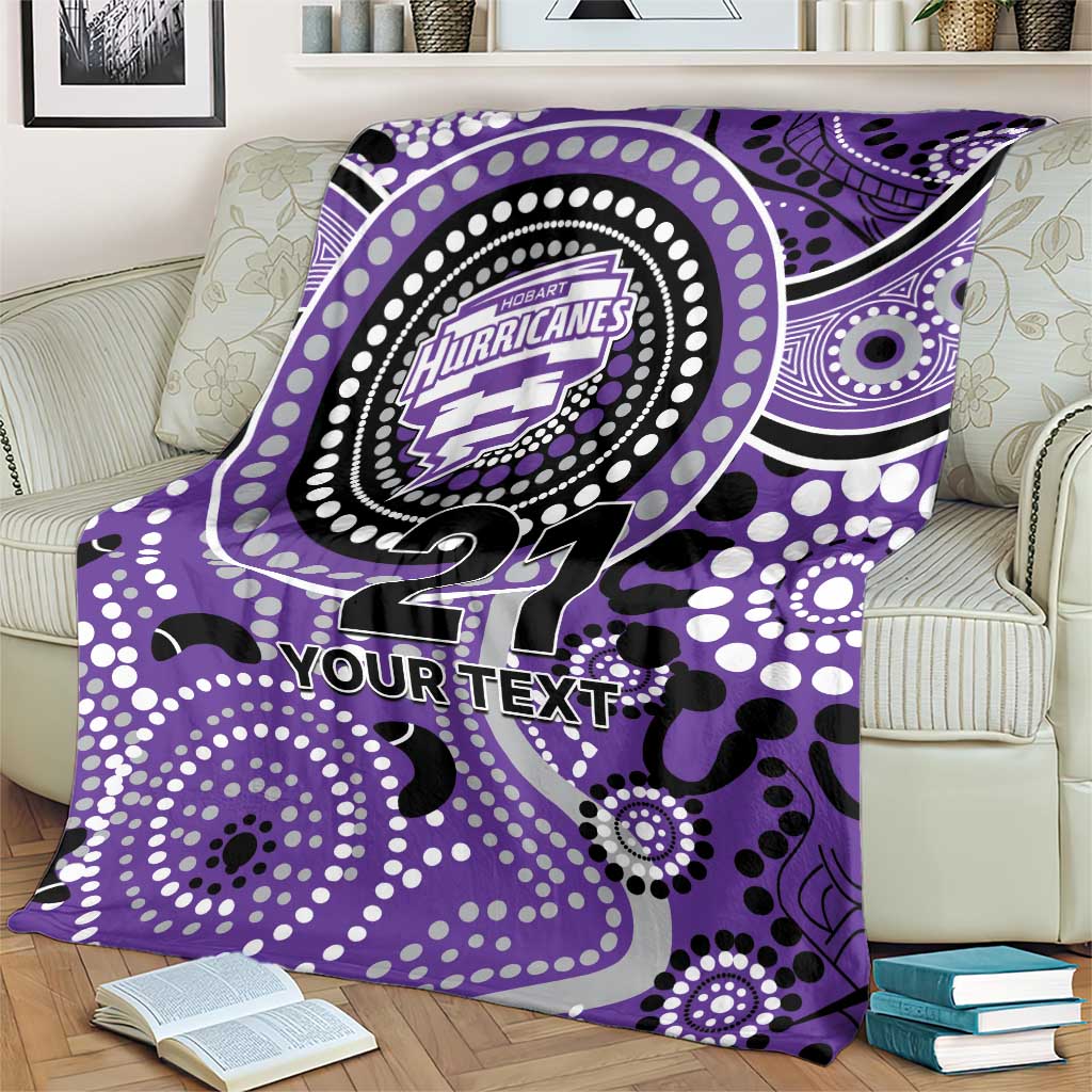 Hurricanes Cricket Custom Blanket Australian Aboriginal