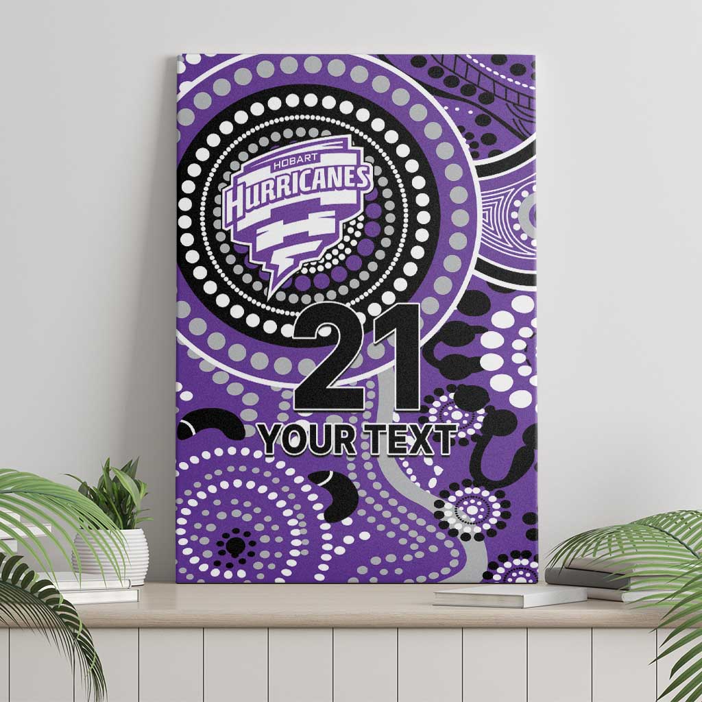 Hurricanes Cricket Custom Canvas Wall Art Australian Aboriginal