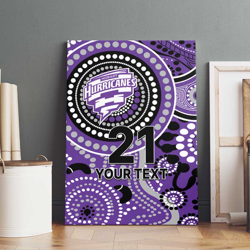 Hurricanes Cricket Custom Canvas Wall Art Australian Aboriginal