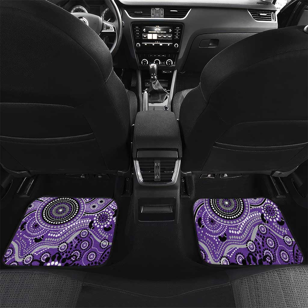 Hurricanes Cricket Custom Car Mats Australian Aboriginal