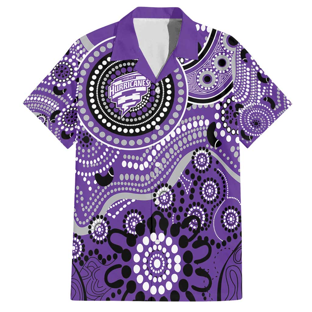 Hurricanes Cricket Custom Family Matching Long Sleeve Bodycon Dress and Hawaiian Shirt Australian Aboriginal