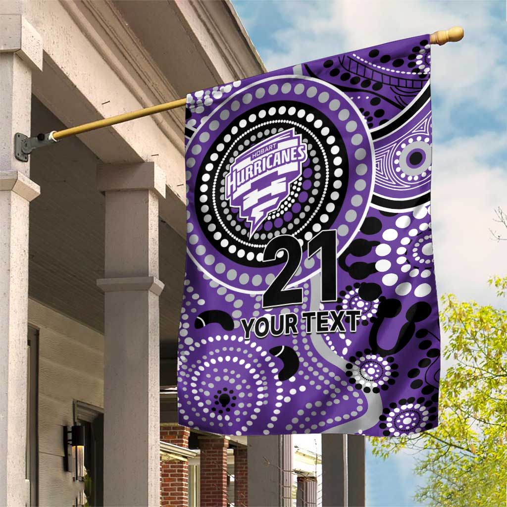 Hurricanes Cricket Custom Garden Flag Australian Aboriginal