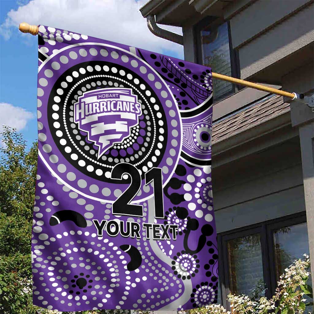 Hurricanes Cricket Custom Garden Flag Australian Aboriginal