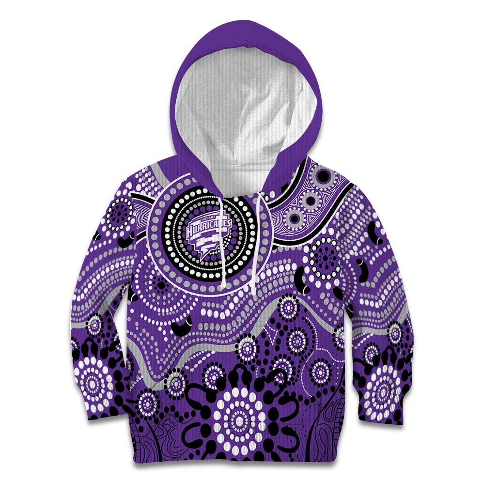 Hurricanes Cricket Custom Kid Hoodie Australian Aboriginal