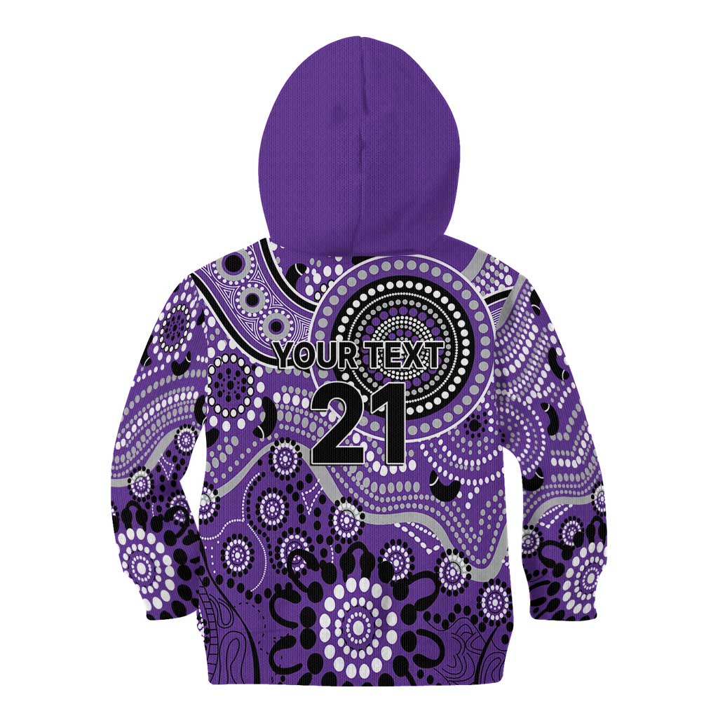 Hurricanes Cricket Custom Kid Hoodie Australian Aboriginal