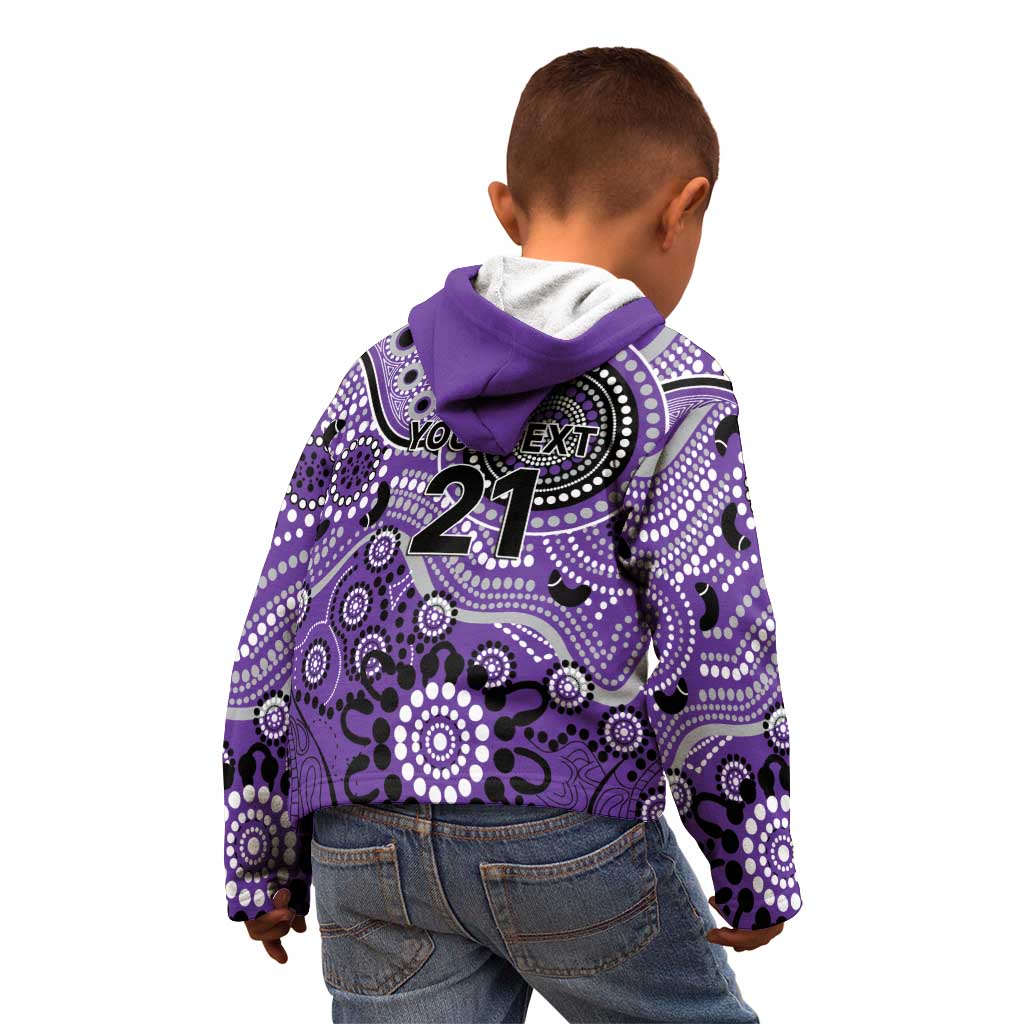 Hurricanes Cricket Custom Kid Hoodie Australian Aboriginal