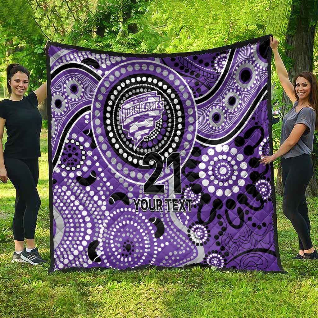 Hurricanes Cricket Custom Quilt Australian Aboriginal