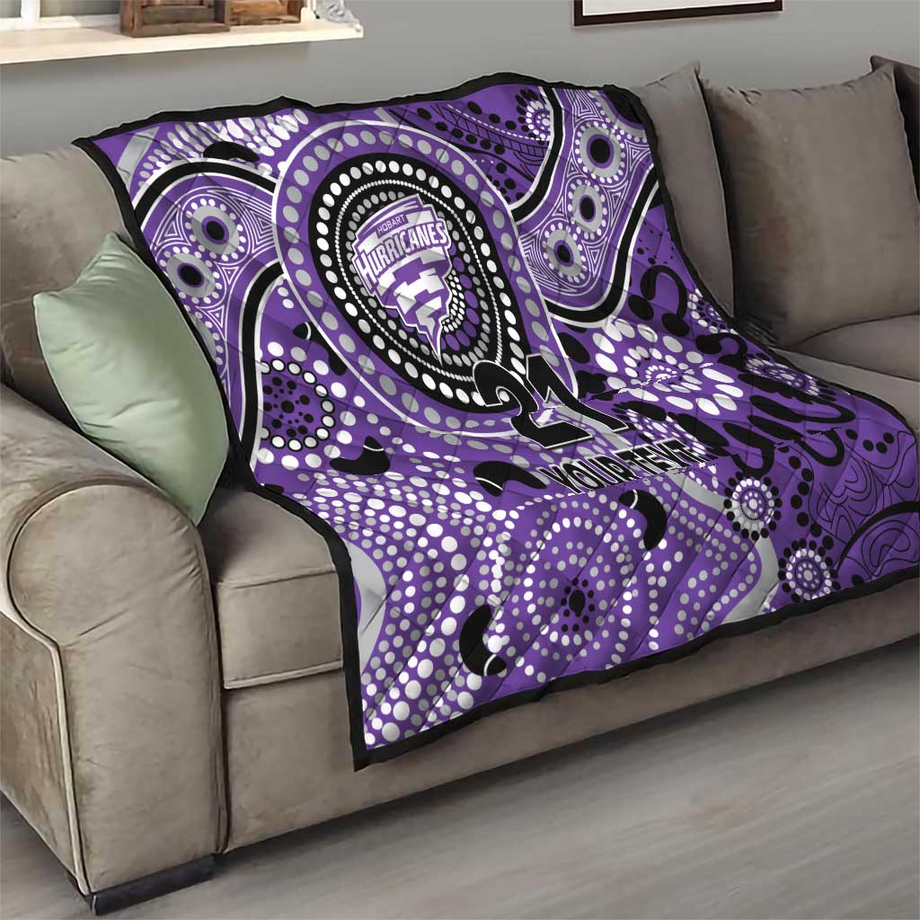 Hurricanes Cricket Custom Quilt Australian Aboriginal