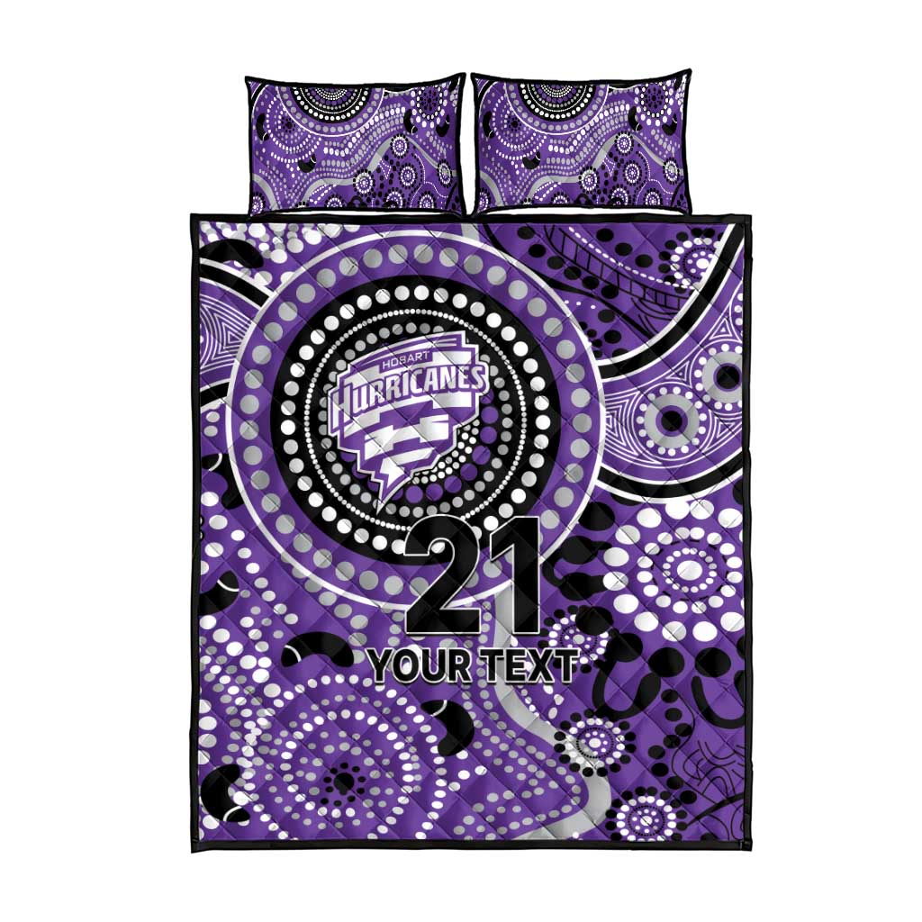 Hurricanes Cricket Custom Quilt Bed Set Australian Aboriginal