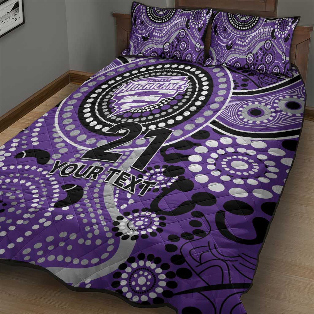 Hurricanes Cricket Custom Quilt Bed Set Australian Aboriginal