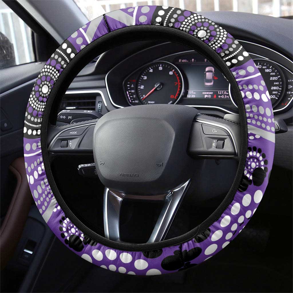 Hurricanes Cricket Steering Wheel Cover Australian Aboriginal