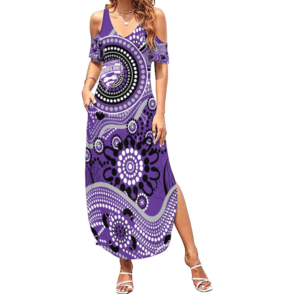 Hurricanes Cricket Custom Summer Maxi Dress Australian Aboriginal