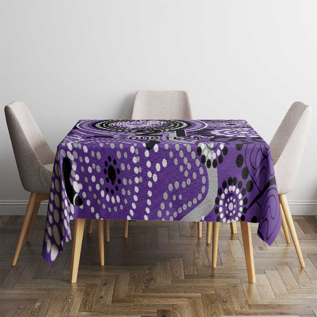 Hurricanes Cricket Custom Tablecloth Australian Aboriginal