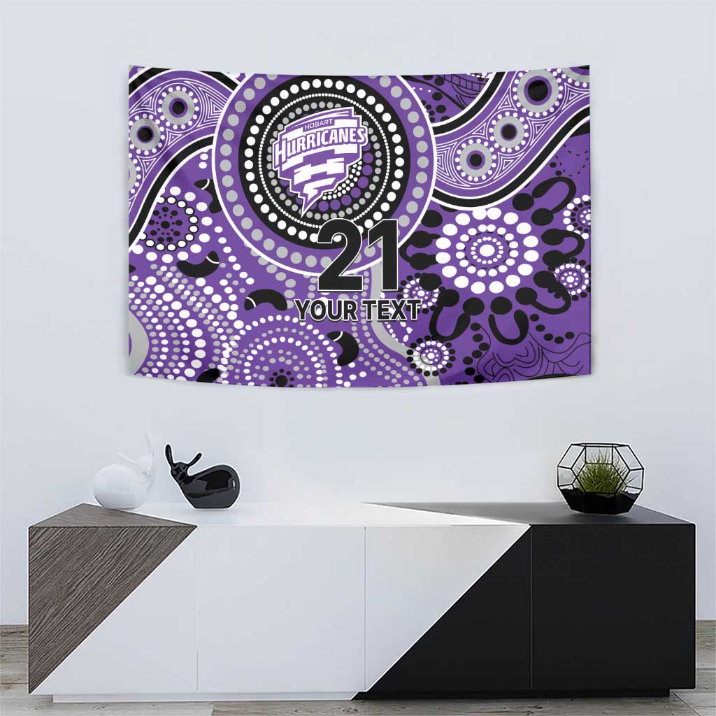 Hurricanes Cricket Custom Tapestry Australian Aboriginal