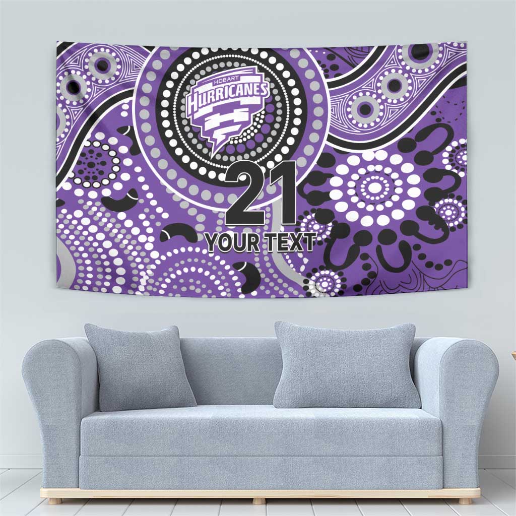 Hurricanes Cricket Custom Tapestry Australian Aboriginal