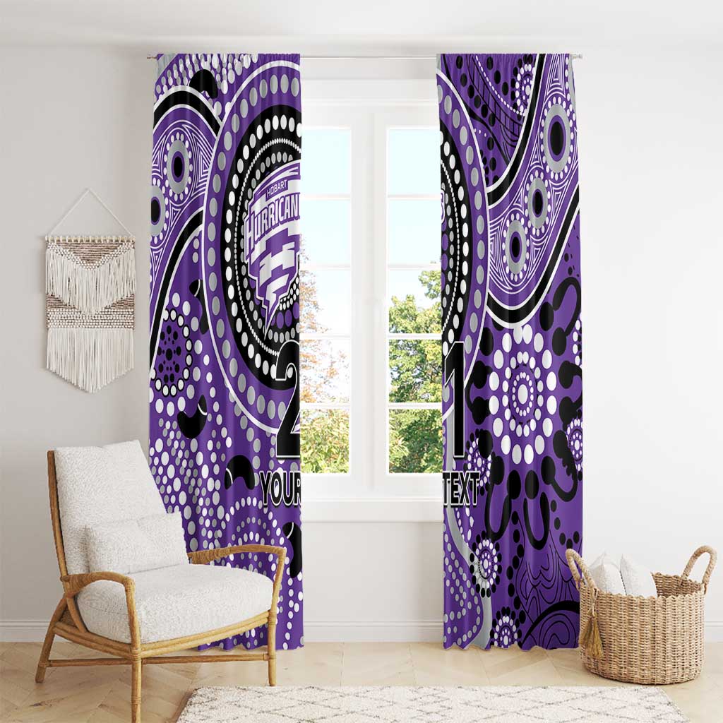 Hurricanes Cricket Custom Window Curtain Australian Aboriginal