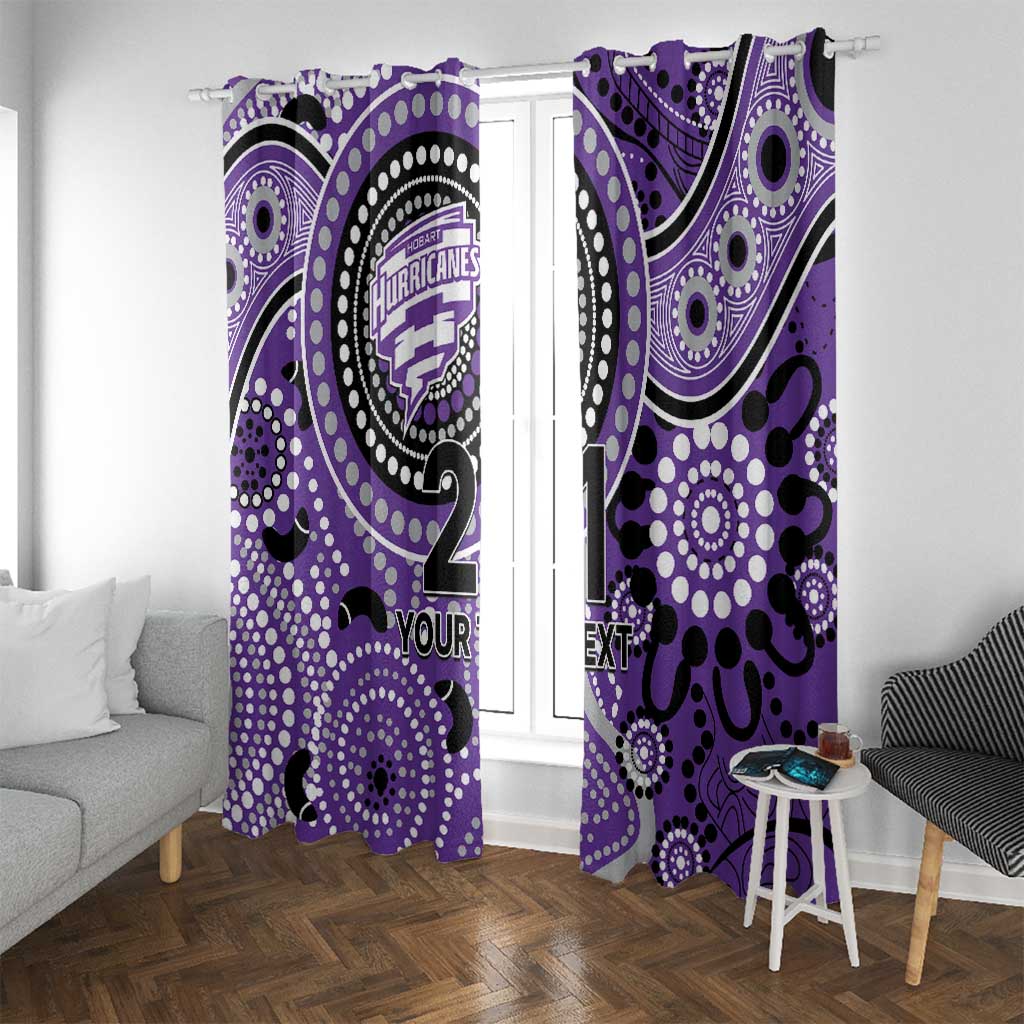 Hurricanes Cricket Custom Window Curtain Australian Aboriginal