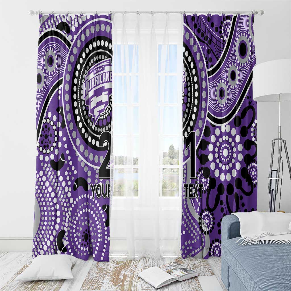 Hurricanes Cricket Custom Window Curtain Australian Aboriginal