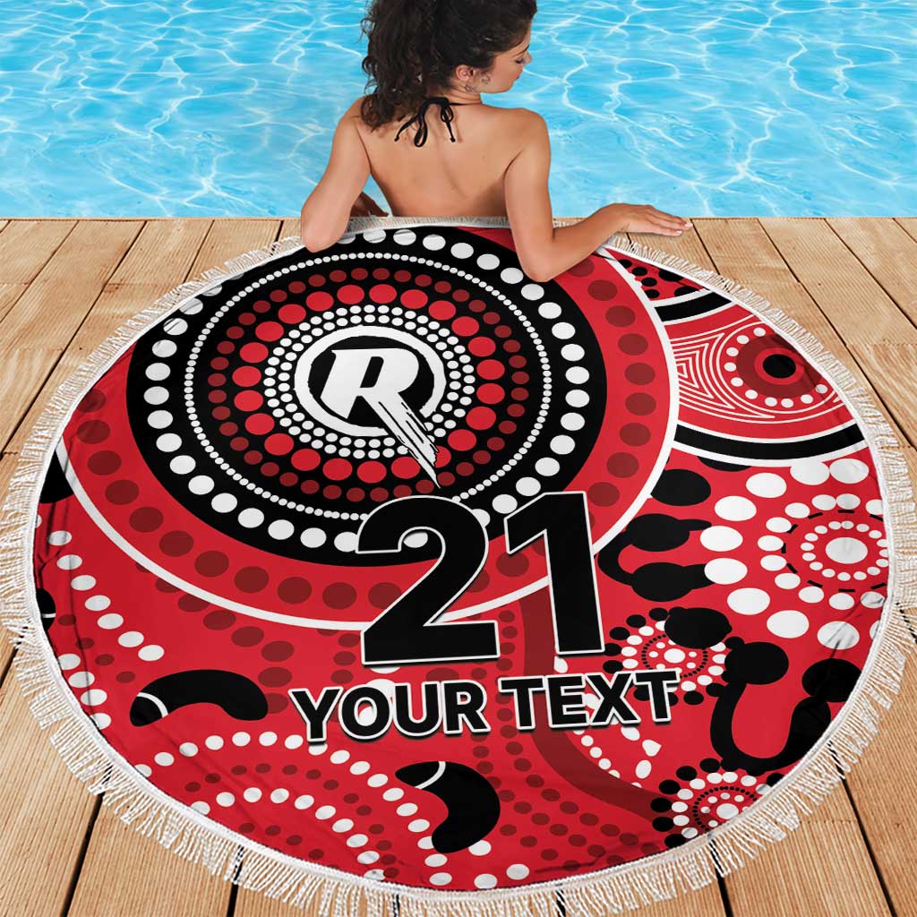 Renegades Cricket Custom Beach Blanket Australian Aboriginal