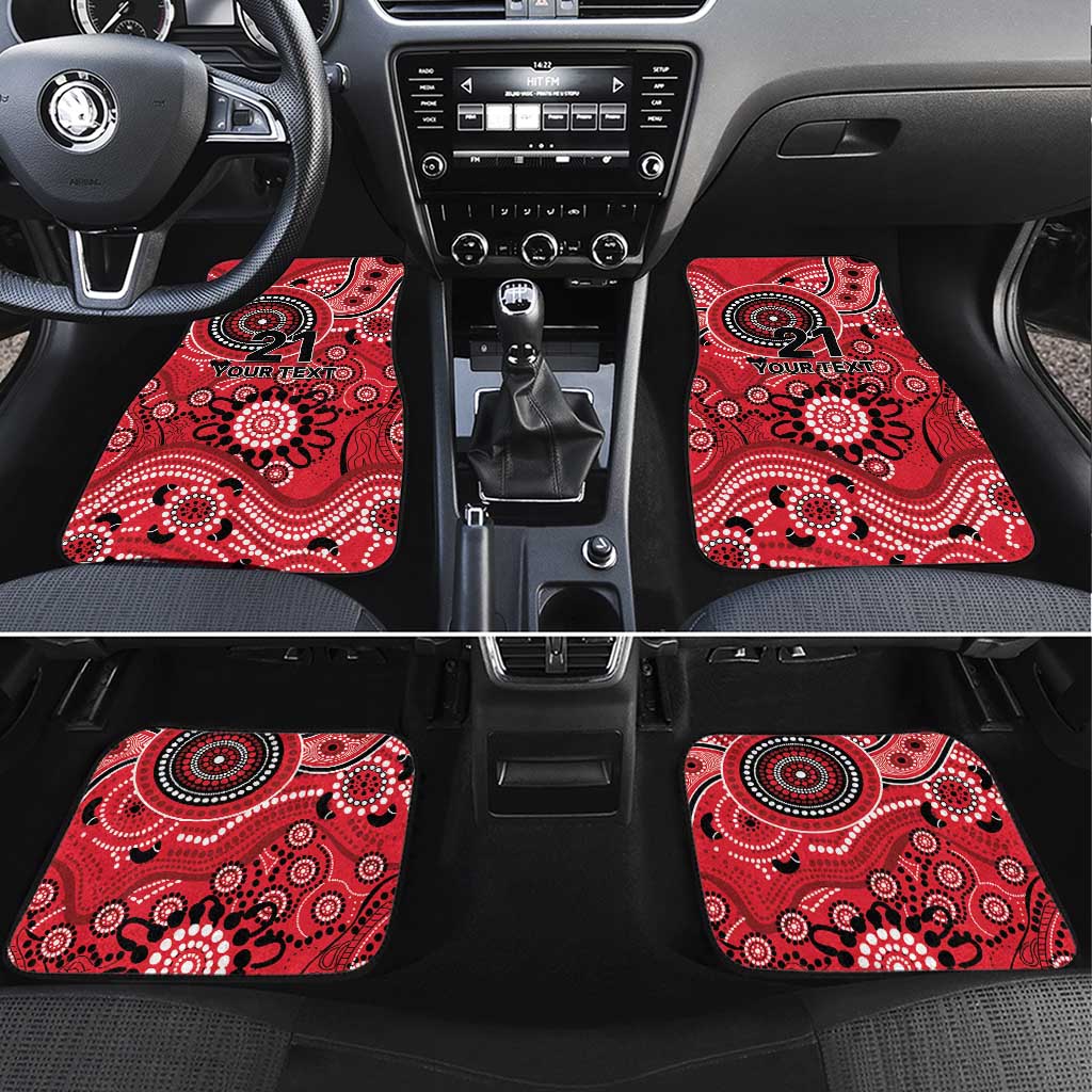 Renegades Cricket Custom Car Mats Australian Aboriginal